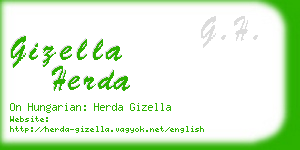 gizella herda business card